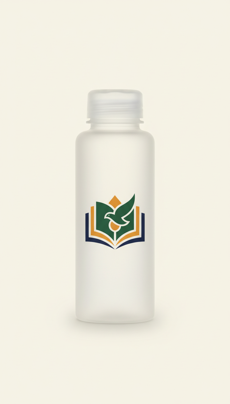 School Logo Water Bottle Flip-Top Lid